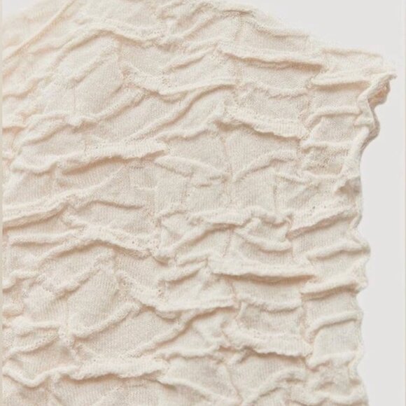 ZARA Wrinkled Effect Knit Top - Size L - New without tags - Picture 7 of 12